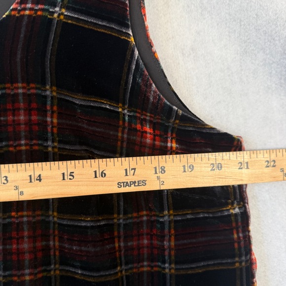 J.Crew Stewart Tartan Velvet Plaid Top 16 NWT - Picture 8 of 10